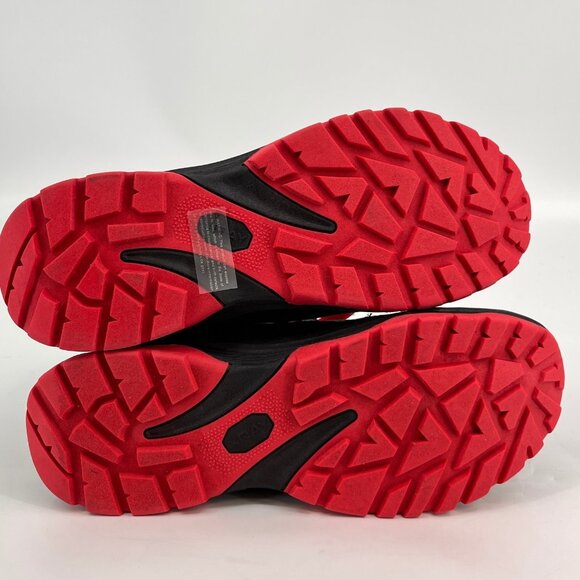 Xray Bunder Sneaker Boots Size 10 Black Red Mesh High Top Textile Hiking Shoes